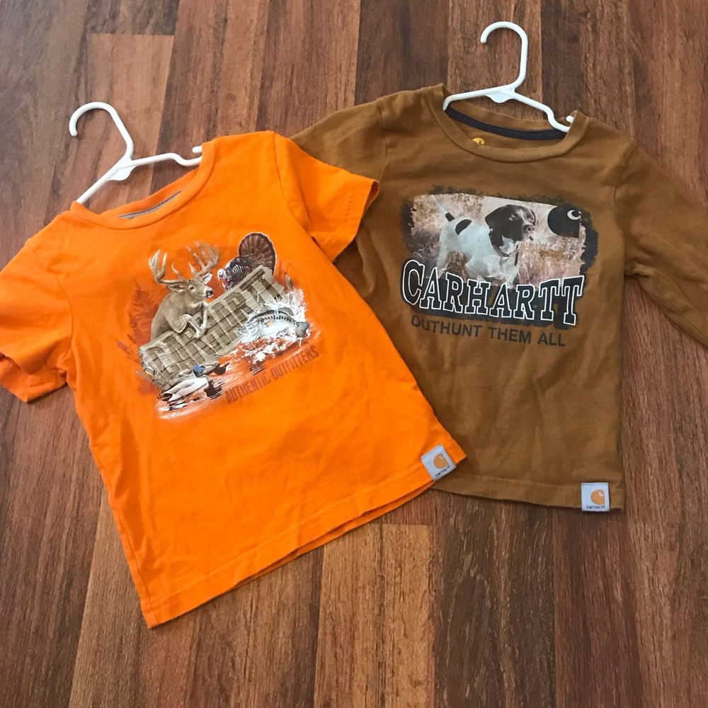 3T Carhartt shirts.